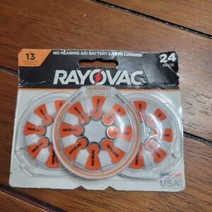Rayovac hearing aid batteries size 13
